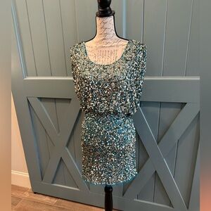 Aiden Mattox Beaded and Sequin Dress